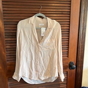 NWT baby pink Equipment button down